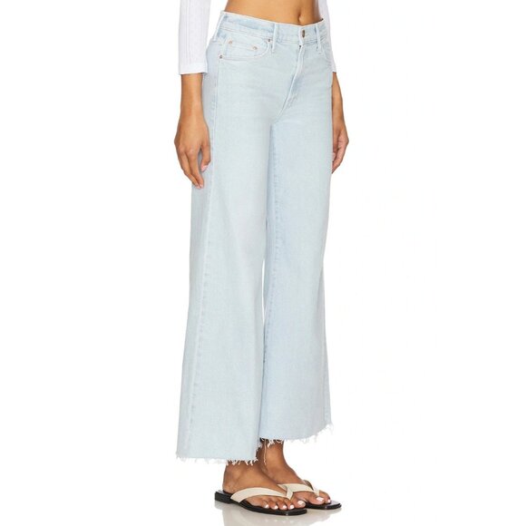 NWT Mother The Twister Ankle Fray in Cowabunga Wide Leg Jeans 25 - Picture 3 of 14
